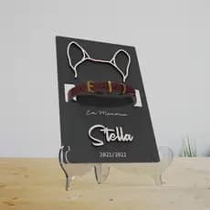 Placa Memorial Pet, Personalizada  Vertical– Lembrança Eterna do Seu Melhor Amigo