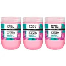 Kit 3 Unidades Gel Pós-Depilação Dagua Natural Aloe Vera Pós-Sol e Pós-Barba 750g