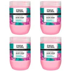 Kit 4 Unidades Gel Pós-Depilação Dagua Natural Aloe Vera Pós-Sol e Pós-Barba 750g