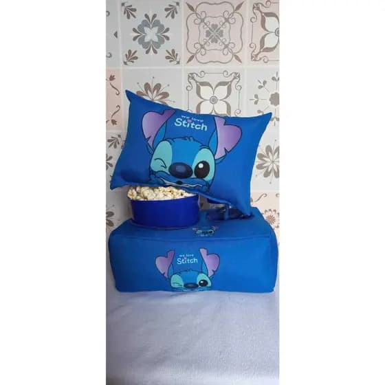Kit Almofada Porta Pipoca STITCH