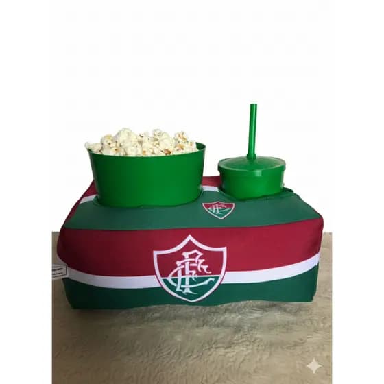 Almofada Porta Pipoca Tema Fluminense