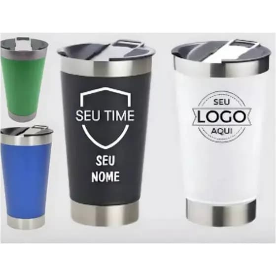 Copo Térmico Capacidade: 473ml.Personalizado – Seu Nome, logo ou personagem