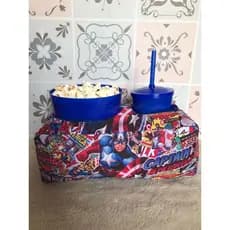 Almofada Porta Pipoca Tema Capitão América