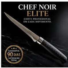 Faca Chef Profissional Premium 31cm Aço Inox Ultra Afiada Para Carnes Legumes e Frutas