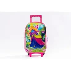 Mochila Infantil Rodinha Design Princesa Conforto Resistente Rosa Escolar