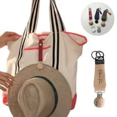 Suporte Prendedor chapéu boné clip para  bolsa de viagem praia