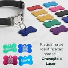 Plaquinha Tag QR Code Pet - Identificação Completa do Seu Cachorro/Gato! SEM MENSALIDADE