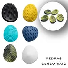6 Pedras Fidget Sensorial  Texturizada Alívio Ansiedade inquietação infantil adulto Autismo, TDAH
