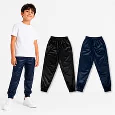 Kit 2 Calças Infantil Juvenil Preta e Azul Escola Inverno Chimpa Flanelado Jogger Tamanho 02 Ao 16