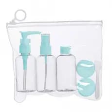 Kit De Frascos Para Viagem Com 7 Peças Necessaire Organizador Altomex