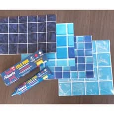 Kit Reparo Para Piscina de Vinil-Piscina Inflável-Boias-Barraca-Lona e Infláveis Cola 75gr + Faixa de Vinil
