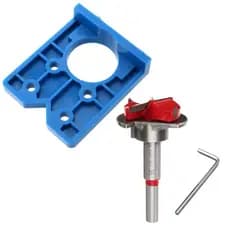 KIT BROCA FORSTNER 35MM DOBRADIÇA COM LIMITADOR E GABARITO