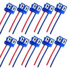 KIT 10 SOQUETE H7 COM CHICOTE PARA LAMPADAS AUTOMOTIVAS 12V/24V