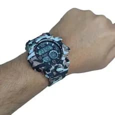 Relógio Masculino Esportivo Camuflado Original Á Prova D'água