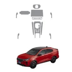 Película PPF Proteção Kit Interior Completo Fiat Fastback Abarth 2020 2021 2022 2023 2024 2025 TPU Anti Risco