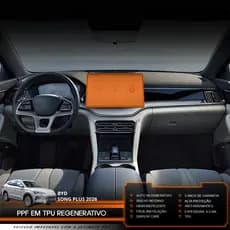 Película PPF Proteção Kit Multimídia BYD Song Plus 2026 2027 Transparente TPU Anti Risco