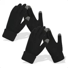 Luvas Touch Screen Kit De Frio 2 Pares Inverno Lã Térmica Celular Tablet Confortável Resistente