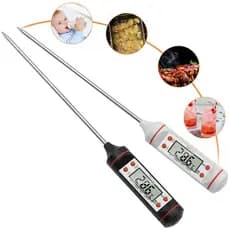 Kit 1/4 Pçs Termômetro Culinário Cozinha Digital Espeto P/ Cozinha temperatura Top Util