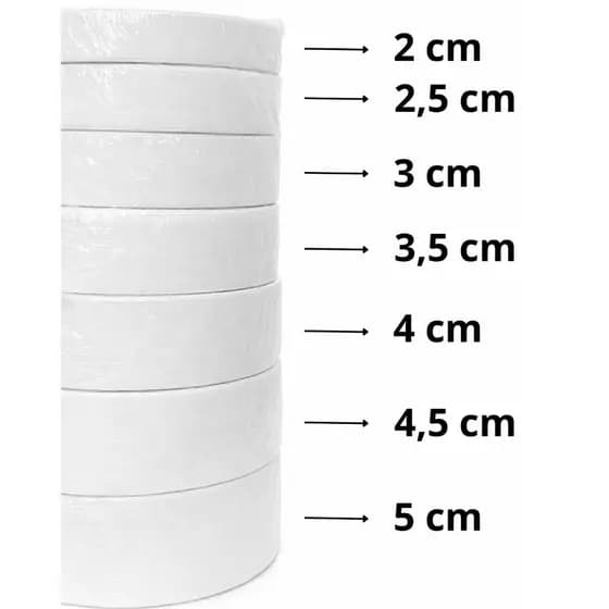25 mts FAIXA ELÁSTICA PLANA PARA COSTURA DE ROUPAS 2cm/2,5cm/3cm/3,5cm/4cm/4,5cm/5cm/6cm/8cm/10cm