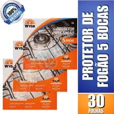 Kit 3 Protetor de Fogão Wyda 5 Bocas – 10 Und por Pacote