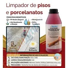 Klyo Floor Renko 1L Limpador Concentrado para Pisos e Porcelanatos Limpeza Pesada