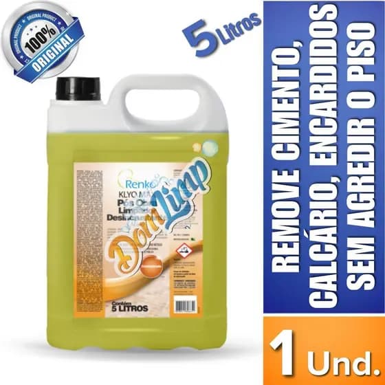 Klyo Max Pôs Obra Limpador Desincrustaste 5L Concentrado