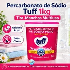 Percarbonato de Sódio Tuff Start 1kg Tira-Manchas com Oxigênio Ativo Sem Cloro