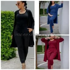 conjunto feminino 3 peças regata calça jogger ,cardigan Lanzinha inverno 2026 disponiveis nos tamnhos P-M-G-GG