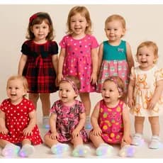 ⚡️KIT 5 VESTIDOS INFANTIL ⚡️