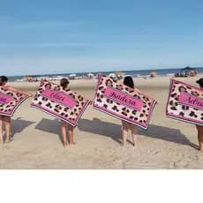 Canga Pareô Saída de Praia e Piscina Personalizadas com Nome ou Frase