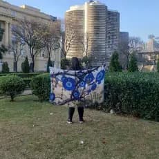 Canga Pareô Saída de Praia Personalizada com Nome Coleção Olho Grego