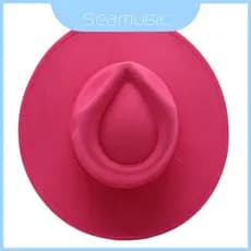 Chapéu Moderno De Lã Para Mulheres Com Guarda-Sol De Aba Larga E Isolamento Térmico