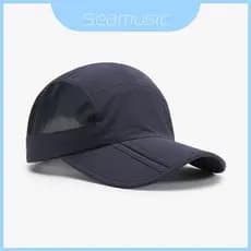 Nenhum Boné De Beisebol Casual Do Poliéster Com Guarda-Sol E Malha Respirável Para Esportes Ao Ar Livre