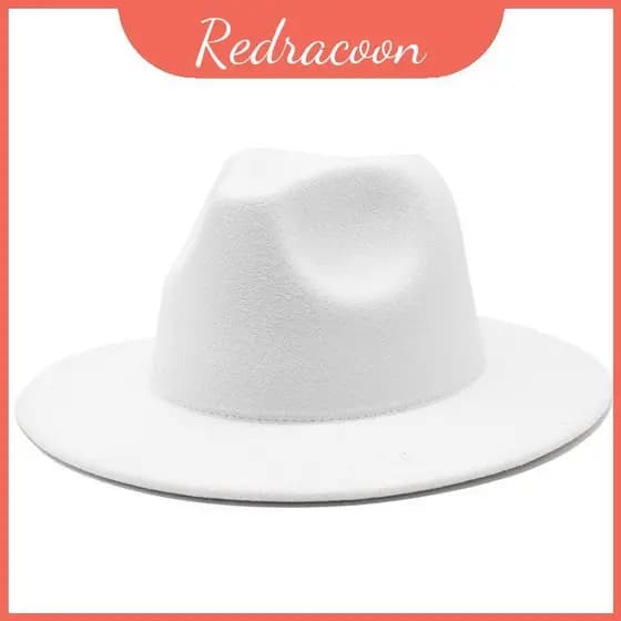 Fedora De Lã De Verão Com Guarda-Sol Largo E Material Ventilado Para Moda Masculina Feminina