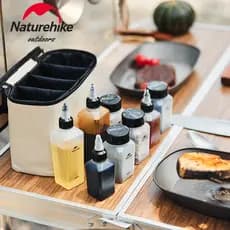Naturehike 6pcs 8pcs Armazenamento De Louça De Mesa Para Campismo Ao Ar Livre Recipientes Temperos Garrafas Com
