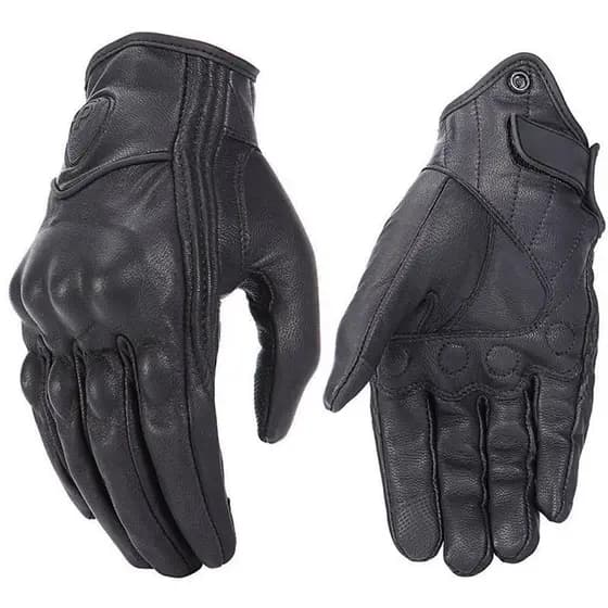 ICON Retro Luvas De Motocicleta De Couro Real Motocross Unisex Motociclismo Quentes Alpinestars