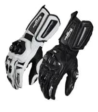 Luvas Longas De Fibra De Carbono Jaguar Furygan AF-10 De Couro Para Motocicletas