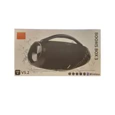 Caixa De Som Boomsbox 3 Alto Falante Grande 35cm Sem Fio Portátil Radio FM PenDrive SD - Envio Imediato