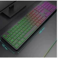 Teclado LEY-83 semi-mecânico gamer Mix RGB retroiluminado computador/pc Original LEHMOX