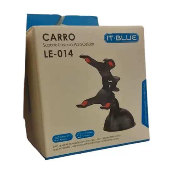 Suporte Universal para Celular e Gps Le-014 com Ventosa e Clipe Duplo
