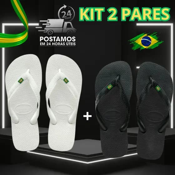 Chinelo Bandeirinha Original Sandalia De Dedo Unissex Verão. Presente para o Dia dos Pais