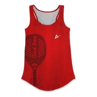 Regata Fem Beach Tennis Vermelho