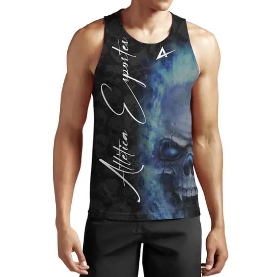 Regata Atlética Esportes Skull Flames