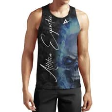 Regata Atlética Esportes Skull Flames