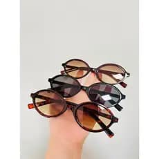 Oculos de sol oval vintage unissex 2507 com estojo