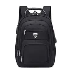 Mochila Cabo de Aço Grande Impermeável Reforçada Notebook Cadeado 5 Divisorios  8118
