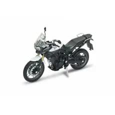 Miniatura Moto Triumph Tiger 800 C | Escala 1/18 | Colecionável de Metal com Suporte