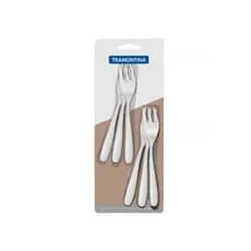 Jogo Garfos Torta Bolo 6P Tramontina Maresias Inox