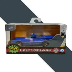 Miniatura Batmóvel Batman Classic TV Series 🚗 Die Cast Colecionável Azul 🦇