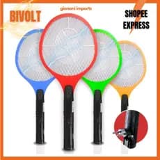 Raquete Elétrica Recarregável Bivolt 110V 220V Mata Mosquitos
